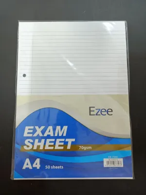 Campap - EZ7343 A4 70g 50s Exam Sheet / Foolscap Paper - 1 pkt