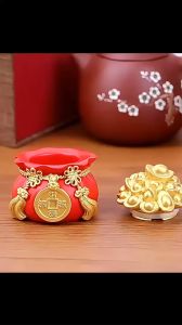 Hũ Đựng Muối Gạo Tài Lộc Ban Thần Tài Hũ Muối Gạo Trang Trí Tài Lộc Tết