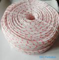 TALI TAMBANG TALI TAMPAR PUTIH LURIK 7 mm 1 ROL - TALI TAMBANG POLYPROPYLENE. 