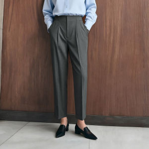 AMII | Elegant Commuter Style Slimming Tapered Pants 9/10th Length