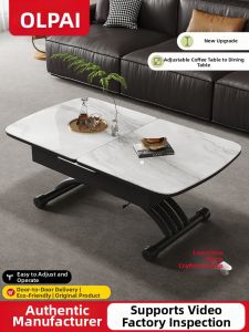 OLEPA | Adjustable Multifunctional Folding Dining Table and Coffee Table 2-in-1