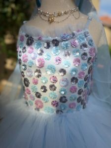 Princess Style Glittery Fluffy Summer Tank Top Dress