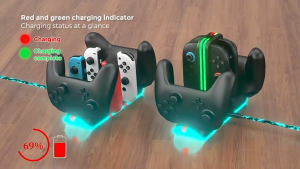 Dock sạc đa năng Led RGB DOBE cho tay cầm và Joy-con Nintendo Switch 2 / Switch 1 / Switch OLED