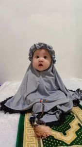 Mukena Polos Anak Perempuan Usia 1-7 Tahun Variasi Renda Bando Pita Rempel Terbaru Viral Kekinian