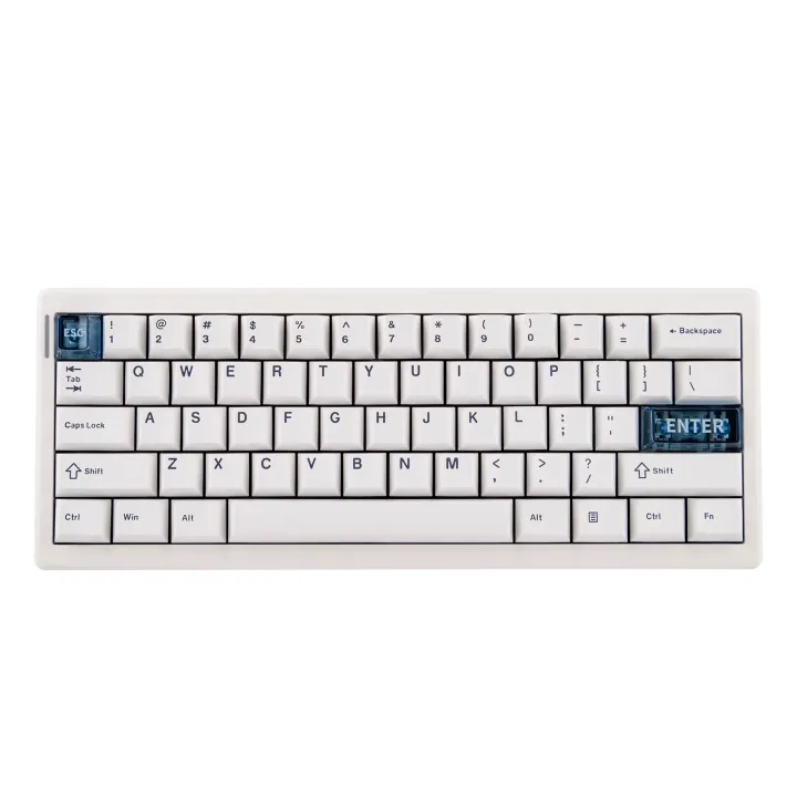 CIDOO QK61 V2 VIA-Programmable 60% Gasket Structure Wired/2.4GHz Wireless/Bluetooth Compact Game Keyboard with South-Facing LED