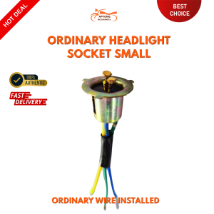 ORDINARY HEADLIGHT SOCKET FITTINGS SMALL FOR MOTORCYLE UNIVERSAL USE