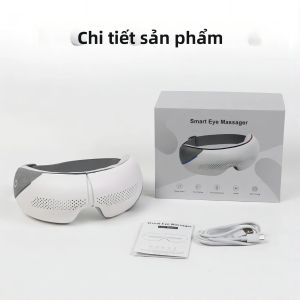 Máy Massage Mắt Bluetooth Di Động Có Nhạc 4 Chế Độ Thiết Bị Chăm Sóc Mắt Thư Giãn Mặt Nạ Ngủ Giảm Đau Cơ Quà Tặng Cho Bố Mẹ