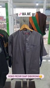 Koko Mesir Jumbo / Koko Taqwa Kurta / Koko AFA / Koko Mesir Lengan Panjang / Koko Mesir Lengan Pendek / Koko Mesir Dewasa / Baju Koko Mesir / Kemeja Koko Pria Lengan Panjang / Baju Taqwa Lengan Pendek