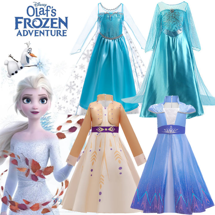 Frozen Dress For Kids Girl Elsa Princess Dresses Ice Queen Sequin Dress