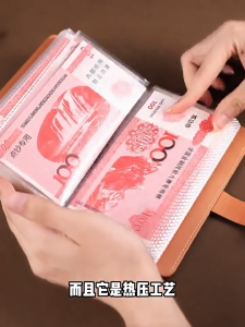 🐻 DAILY2U 🐻 100 Envelope Money Saving Book Waterproof Leather Notebook Binder Money Planner Wallet with Combination Lock