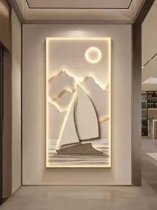 Fortune Deer Wealth-Attracting Entryway Decorative Painting Light Luxury Corridor Wall Art High-End Atmosphere Entrance Hanging Painting