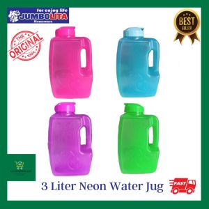 3L Handy Water Jug Bottle Pitcher Tubigan Pitsel Pitchel Ref Neon Pop - Jumbolita 1903