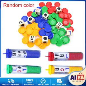 ★Same Day Shipping★ Left Center Right Toy LCR for Children Family Party Toys Antistress Funny Desktop Game Toys 306-HSQ-LCR-Dice-Game-Random