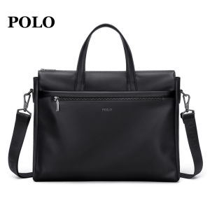 Polo Mens Briefcase Business Commuting Handbag 16 Inch Laptop Bag Fashionable High-End Feelings for Office And Travel