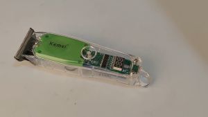 KEMEI ORIGINAL Hair clipper KM-322 cross-border transparent body hair clipper LED LCD digital display USB electric clipper Men Lithium Beard Hair Trimmer Electric Hair Cutting Machine