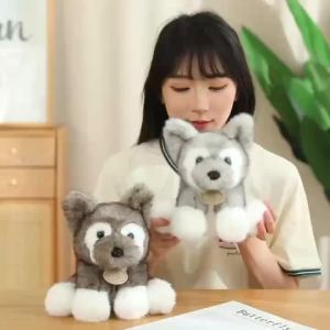 22cm Simulation New Small Milk Dog Doll Stuffed Plush Toy Cartoon Anime Cute Pillow Childrens Birthday Gift Fun Doll