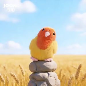 JOOKE | Cute Yellow Peach Parrot Plush Toy Sleeping Pillow