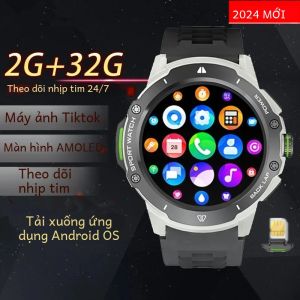 Đồng Hồ Thông Minh KB08 1.43 AMOLED Mạng 4G Hỗ Trợ SIM GPS Theo Dõi Thể Dục Thể Thao Chống Nước Dành Cho Nam Có Thể Tải Ứng Dụng