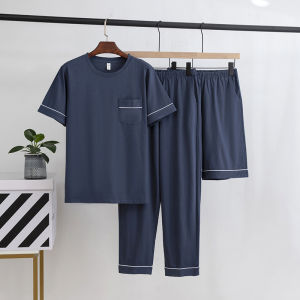 Bộ đồ ngủ nam MiiOW vải cotton tay ngắn quần dài thoải mái thoáng khí