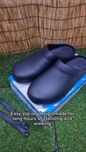 SG Seller EVA Anti-Slip Kitchen Work Shoes 076 073 085 074 Waterproof Oil-Proof Chef Cook Clogs Lightweight Safety Shoes