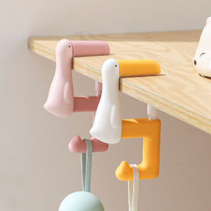 New Purse Hook for Table Edge Duck Shape Hook Schoolbag Hook Hanging Bag Hook Wall Hanger Bracket Non Punching Storage Hook Home