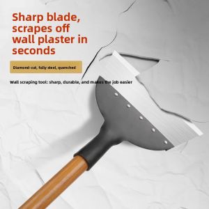 CHENGDU | Stainless Steel Long Handle Scraper for Wall Cleaning and Removing Plaster