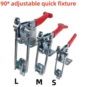 90 Degree Quick Release Clamp Galvanized iron Adjustable Metal Anti-Slip Toggle Latch Catch Clasp for Woodworking Press Clamps