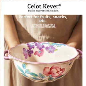 Attractive Double Ears Traditional Chinese Soup Bowl