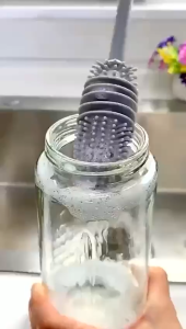 Pembersih Silikon Berus Botol Susu Silicone Milk Bottle Brush Cleaning Brush Baby Bottle Pemberus