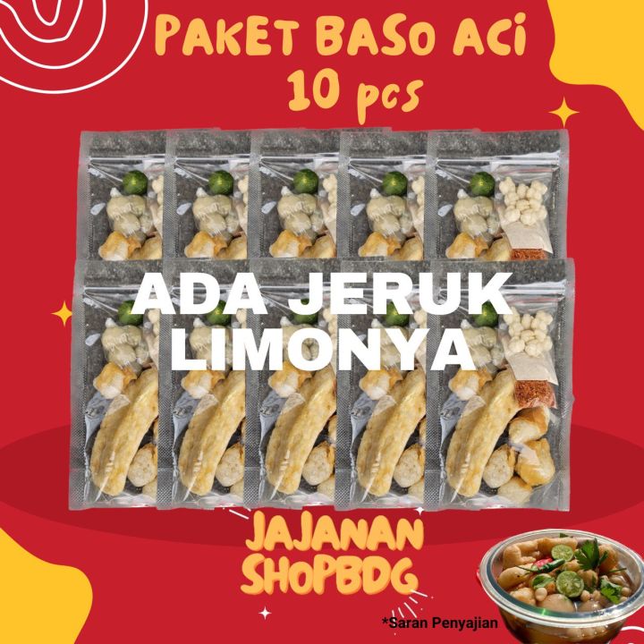 Baso Aci Paket 10 Pcs Murah Baso Aci Instan Baso Aci Hot Jeletot