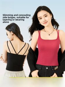 Miiow | Womens Bralette Tank Top 2024 New Style One-Piece Base Layer Outerwear Integrated Strap Vest Comfortable Breathable Summer
