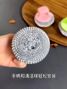 Sikat Cuci Piring Almunium Sabut Serabut Kawat / Sikat Bulat Multifungsi / Sikat Spons Cuci Piring Sikat Kawat Dapur Termurah Terbaru Promo