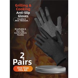 MONLEYTA | Heat Resistant & Fireproof BBQ Gloves