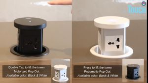 Retouch Automatic Pop up / Pop Out Hidden Universal Socket Wirelsess With USB & Type C Changers Fast Charge