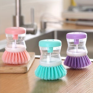 1pc Kitchen Cleaning Brush - Soft Bristles for Dishes Pots and Outdoor Use - Portable Easy to Clean and Store Suitable for Home