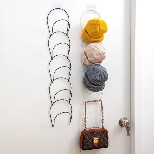 NIFENG | Wall-Mounted Hat Bag Scarf Display Rack