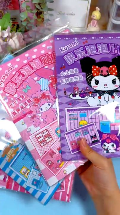 Buku Stiker 3D Sanrio Kanak Kanak Perempuan Buku Tampal Kartun Comel ...
