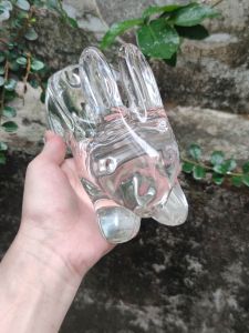 Hũ thuỷ tinh đựng kẹo hình bé thỏ nặng tay