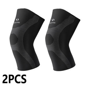 RGGMQQ 1Pair Plus Size Knee Compression Sleeve for Men and Women Knee Support Brace for Running and Work out S-4XL