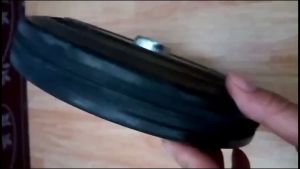 Black Single Rubber Wheel Caster Bearing Wheels Trolley Wheels (3 Inch - 10 Inch)