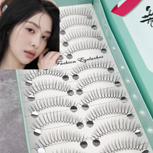 10 Pairs Of False Eyelashes Anime Style 11Mm Curled C-Shaped Thickness 0.07 No Deformation