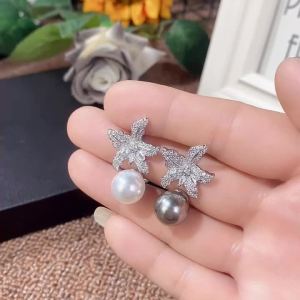 Huitan Hot Trendy Simulated Pearl Rings Adjustable Opening Rings with Exquisite Flower Temperament Finger Accessories for Women