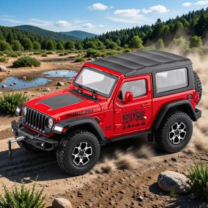 Alloy Sound and Light Off-Road SUV Toy Car Detachable Top