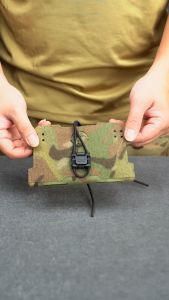 TOPTACPRO Tactical General Phone Pouch Admin Pouch Tactical Vest Front Panel for Mobile Phone Universal Hook & Loop MOLLE Lightweight Phone Holder 8512