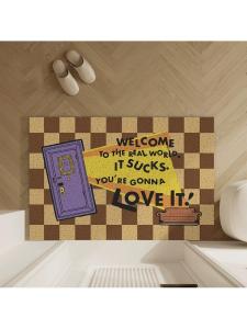 MOLORE | Funky Design Doormat Water Resistant Non-slip Mats for Dirt Removal