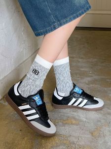 New Ins Trendy Color Block Embroidered Letter Vertical Stripe Texture Fashion Small Fragrance Style Handbag Sport Outdoor Accessories