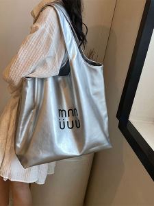 Fashionable Tote Bag Womens Korean Simple Cute Underarm Bag Summer New All-Match Single Shoulder Bag Handheld Soft PU Leather