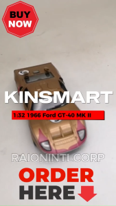 Kinsmart 1:32 1966 Ford GT-40 MK II Diecast Collectible Model Cars RIC (19613) Raion Toys for Boys Toy for Kids