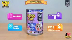Makanan Kucing Bosscat Kaleng 380gr by Markotops - A. Tuna Shrimp