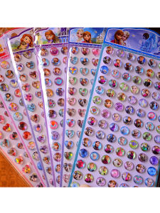 สติ๊กเกอร์ประดับเพชรคริสตัล Snow White และ Elsa สำหรับเด็ก เครื่องประดับโทรศัพท์มือถือ DIY งานฝีมือ ประดับโทรศัพท์มือถือ